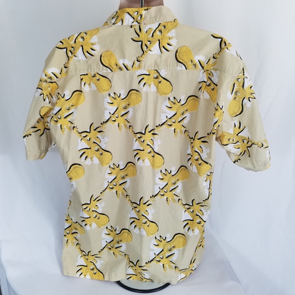 Pacific Scene Hawaiian Shirt Ukeleles Palm Trees - Picture 3 of 6